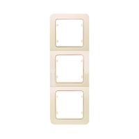 Рамка Makel Lillium 3пост. вертикальная кремовый 71233 (1/20)
