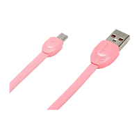 Кабель Remax RC-040M Shell USB (m)-microUSB (m) 1м 2.1A розовый (1/35)