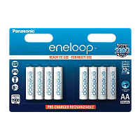 Аккумулятор предзаряженный RTU Panasonic R6 AA BL8 eneloop 2000mAh (8/80) 