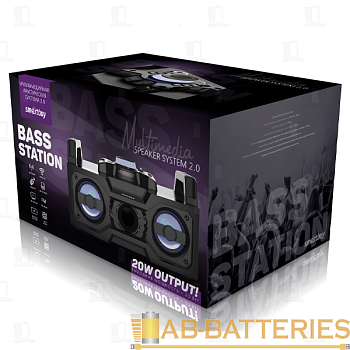 Портативная колонка 2.0 Smartbuy BASS STATION bluetooth 4.1 черный (1/2)