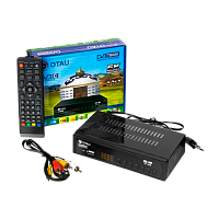 Приставка для цифрового ТВ OTAU T5000+C DVB-T/T2 металл черный (1/60) 