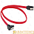 Кабель Smartbuy KC-150 SATA (m)-SATA (m) 0.5м ткань угловой красный (1/80)