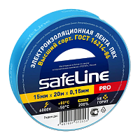 Изолента Safeline ПВХ 15мм*20м синий (10/200)