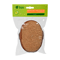 Мочалка для тела Банные штучки овальная 10см x 15см рами объемная (1/30)