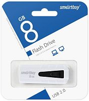 Флеш-накопитель Smartbuy Iron 8GB USB2.0 пластик белый