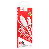 Кабель HOCO X88 Lightning (m)-Type-C (m) 1м 20W ПВХ белый (1/420)