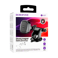 Держатель автомобильный Borofone BH97 на торпеду серый (1/84)