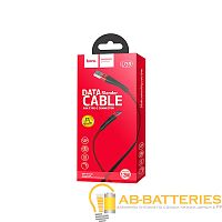 Кабель HOCO U39 USB (m)-Type-C (m) 1.2м 2.4A нейлон красный черный (1/24/240)