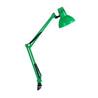 Светильник настольный Camelion KD-312 40W 230V E27 струбцина зеленый (1/12)