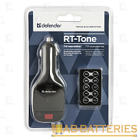 FM-трансмиттер Defender RT-Tone 1USB SD/microSD FM с пультом черный (1/140)  | Ab-Batteries | Элементы питания и аксессуары для сотовых оптом