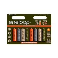 Аккумулятор предзаряженный RTU Panasonic HR6 AA BL8 NI-MH eneloop Colors 1900mAh (8/80/320)