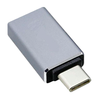 Адаптер KS-IS KS-296Grey Type-C (m)-USB3.0 (f) OTG серый