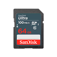 Карта памяти microSD SanDisk Ultra Light 64GB Class10 UHS-I (U1) 100 МБ/сек без адаптера (1/100)