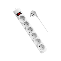 Сетевой фильтр Defender DFS 151 6р.С/З 10A 1.8м 125 Дж белый (1/30)