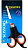 Ножницы канцелярские SCISSORS 6.5" пластиковые ручки МИКС на блистере(Китай)(24/600)