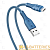 Кабель HOCO X67 USB (m)-microUSB (m) 1.0м 2.4A силикон синий (1/31/310)