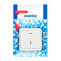 Выключатель Smartbuy "Юпитер" 1-клав.10A с индикатором проходной белый