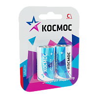 Батарейка Космос MAX LR14 C BL2 Alkaline 1.5V (2/24/96)