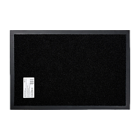 Коврик придверный VORTEX "TRIP" 40х60см ребристый черный (1/15)