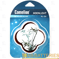 Ночник Camelion NL-236 "Рисунок" 1LED 0.5W 220V в розетку с выключателем (1/18/72)