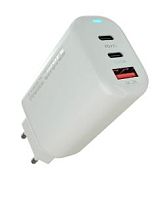 Сетевое З/У MORE CHOICE NC79 1USB/2Type-C 3.0A 65W PD3.0 с кабелем Type-C белый (1/20/100)