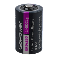 Батарейка GoPower ER14250 1/2AA PC1 Li-SOCl2 3.6V (1/10/500)