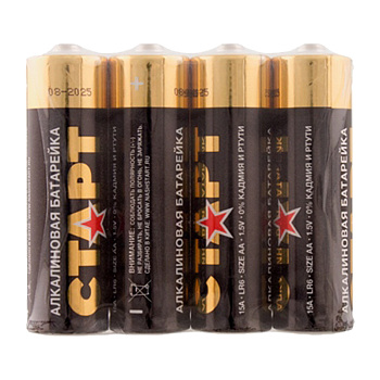 Батарейка Старт LR6 AA Shrink 4 Alkaline 1.5V (4/40/720)