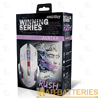 Мышь проводная Smartbuy 724G RUSH Avatar игровая USB белый (1/40) 