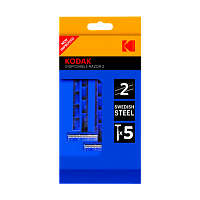 Бритва одноразовая Kodak "Disposable Razor 2 BLUE" 2 лезвия 5шт. (5/240/960)