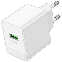 Сетевое З/У Borofone BAS12A 1USB 3.0A 18W QC3.0 белый (1/76/304)