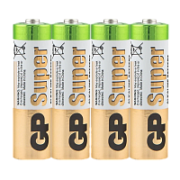Батарейка GP Super LR6 AA Shrink 4 Alkaline 1.5V (4/96/192/384) R