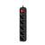 Удлинитель Defender G550 5р.С/З 10A 5.0м с выкл. ПВС 3x1мм черный (1/30)