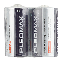 Батарейка Pleomax Super R14 C Shrink 2 Heavy Duty 1.5V (2/24/480/9600)