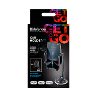 Держатель автомобильный Defender Car holder 111 присоска черный (1/48)