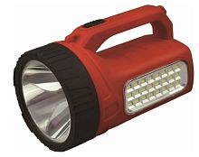 Фонарь туристический Спутник AFP954 3W 25LED от аккумулятора 2 режима черный красный