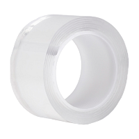 Скотч Smartbuy 30мм*1м двусторонний многоразовый прозрачный