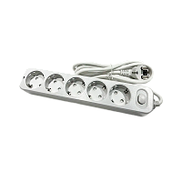 Сетевой фильтр Live Power LP5050 5р.С/З 10A 2.0м с выкл. белый (1/30)