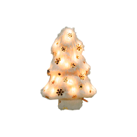 Гирлянда Космос Подвесной светильник Елочка 10LED 12*5.5*18.2см белый теплый (1/20)