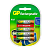 Аккумулятор бытовой GP HR03 AAA BL3+1 NI-MH 1.2V 1000mAh в пластиковой упаковке R
