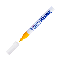 Маркер промышленный MunHwa PAINT MARKER PM-08 4.0мм нитрокраска желтый (1/12/576)