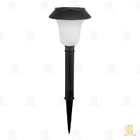 Фонарь садовый Облик 421 2LED от аккумулятора датчик движения и освещения черный (1/6/36)