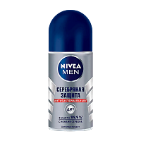 Дезодорант мужской Nivea Серебряная защита роликовый 50мл (1/30)