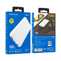 Внешний аккумулятор Borofone BJ13 10000mAh 3.0A Micro/Type-C белый (1/42)