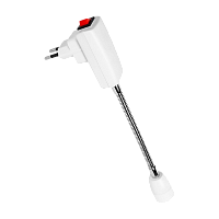 Переходник Smartbuy вилка-патрон Е14 гибкий 150мм с выключателем белый