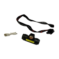 Фонарь налобный Без бренда MR-22-352/5501(101) 20W COB от батареек power bank черный