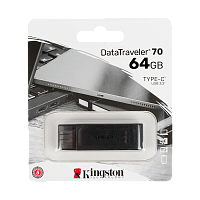 Флеш-накопитель Kingston DataTraveler 70 64GB USB3.0 пластик черный 