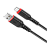 Кабель HOCO X59 USB (m)-Type-C (m) 1.0м 3.0A нейлон черный (1/33/330)