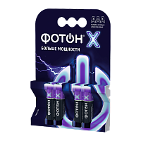 #Батарейка Фотон X LR03 AAA BL4 Alkaline 1.5V (4/40/480)