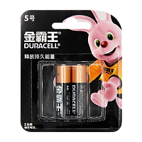 Батарейка Duracell Basic LR6 AA BL2 Alkaline 1.5V CN (Китай) (2/24/96)