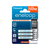 Аккумулятор предзаряженный RTU Panasonic HR03 AAA BL3 NI-MH eneloop DECT 750mAh (3/30) 
